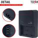 BC-QZ1 Battery Quick Charger for Sony NP-FZ100 Battery Compatible with Sony ZV-E1 FX3 FX30 A1 A1II A7C A7C II A7CR A7S A7S III A7R A7 IV A6600 A6700 A9 A9R A9S A9 III Digital SLR Cameras