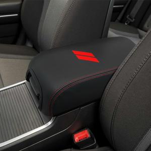 Center Console Cover for Dodge Charger Accessories 2011-2021 2022 2023 for Chrysler 300 2015-2022 Leather Armrest Cover Console Box Lid Protector Interior (Red Stitches, Leather)