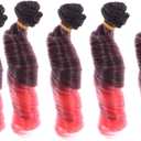OHPHCALL High Temp Fiber 2pcs Doll Wig Set DIY Doll Hair Straight Colorful Sturdy Easy to Wear