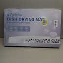 Large Stone Drying Mat for Kitchen Counter, 24"  16" Diatomite Dish Drying Mat, Quick Dry Stone Mats, Ultra Absorbent Natural Diatomaceous Earth Mats for Dished, Bottles, White