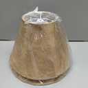 Rustic Lamp Shades Set of 2, Faux Leather Replacement Lampshades, 4.7" Top x 9.8" Bottom x 6.4" High, Small Lamp Shades for Table Lamps Bedside Lamps, Spider, Bulb Clip Adapters Included