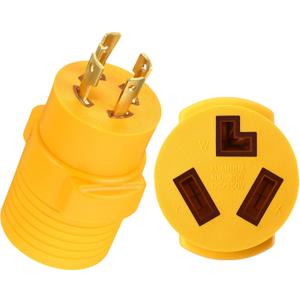 Kanayu 30Amp Generator to Dryer Adapter Compatible with NEMA L14-30P to 10-30R, 4 Prong Locking Generator Male Plug to 3 Prong Old Dryer Female Receptacle, Generators to Old Dryers Adapter