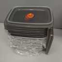 10 Pack Stainless Steel Food Storage Containers with Leak-Proof Lids, 34oz Reusable Metal Meal Prep Lunch Boxes, Stackable, BPA-Free, Dishwasher Safe for Snacks, Fruits & On-the-Go Meals