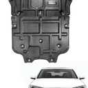 Engine Splash Shield Fit for Audi A4 S4 2017-2024 Lower Engine Case Guard Under Engine Cover Fit for Audi A5 S5 2018-2024 Front Engine Guard + Gearbox Guard Mud Flaps