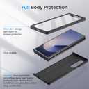 Ruky for Galaxy Z-Fold-6-Case, with Built-in Screen Protector Full Body Cover, [Not for Z Fold 5] Support Wireless Charging Hard PC Shockproof Protective Case for Samsung Galaxy Z Fold 6, Black