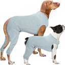 Nanaki Dog Wound Care Shirt,Dog Leg Sleeve to Stop Licking Rear Leg and Abdomen,Pet Surgery Suit Female Spay,Dogs Onesie for Surgery Female Male,Pet Surgical Recovery Suit Female Wound Heal Clothes, Medium
