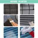 10 Pcs Air Conditioner Fin Comb Cleaner kit AC Coil Cleaning Brush 5 Different Fin Combs Condenser Fin Straightener AC Evaporator Comb Radiator Repair Clean Tool