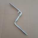 Wide One Piece Bike Crank to Crank Assembly Kit, 1 pc Crankarm Set (Chrome-Length of Arm:165mm/6.496")