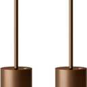 SAKRINGT 2 Pack Cordless Table Lamp Rechargeable,5000mAh Battery Powered Table Light, Dimming Portable LED Desk Lamp for Restaurant/Outdoor (Brown)