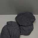 Chair Seat Covers for Dining Room Chairs Set of 4, Removable Washable Kitchen Chair Covers Anti-Dust Dining Chair Cover Chair Slipcovers Protector (4, Dark Grey), 16"D x 16"W x 3.5"H