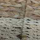 Set of 4 Water Hyacinth Storage Baskets, Hyacinth Cube Storage Basket, Woven Baskets for Shelves (10.5x10.5)