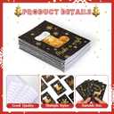 Teling 24 Pcs Mini Christmas Notebooks and Pens Santa Notepads Gifts Snowflake Snow Man Deer Christmas Tree for Kids Girls Boys Xmas Birthday Supplies(Santa)