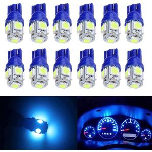 BlyilyB 12-Pack Ice Blue Replacement Stock # 194 T10 168 2825 W5W 175 158 Bulb 5050 5 SMD LED Light 12V Car Interior Lighting For Map Dome Lamp Courtesy Trunk License Plate Dashboard Parking Lights BlyilyB 12-Pack Ice Blue Replacement Stock # 194 T10 168 2825 W5W 175 158 Bulb 5050 5 SMD LED Light 12V Car Interior Lighting For Map Dome Lamp Courtesy Trunk License Plate Dashboard Parking Lights