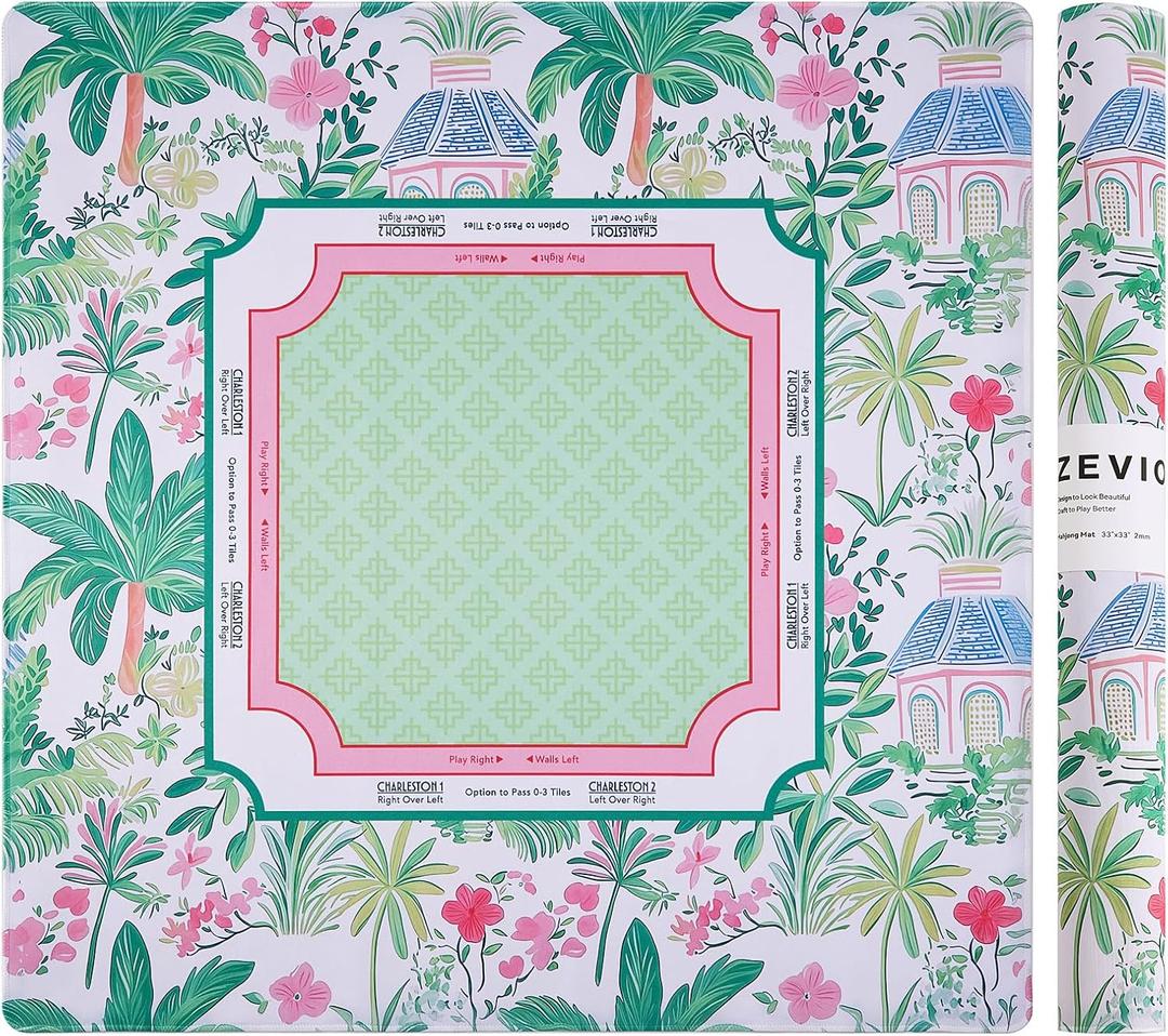 American Mahjong mat for Table, Mahjong mats 33"x33" (Green)