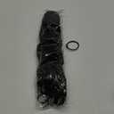 LONAI Ponytail Extension, 18" Wavy Claw Clip Ponytail Extensions ZJ001 Shoulder Length Curly Wavy Claw Clip in Ponytail Hairpiece Synthetic Fake Pony tails Hairpieces-Black Brown
