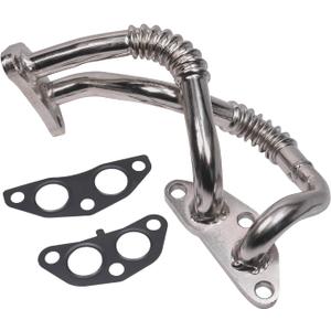 Engine Oil Cooler Hose Line Lower Pipe Assembly with Gasket Compatible with 2007-2016 Lexus RX350 RX450h Toyota Highlander Sienna Venza Replace# 625-022, 1576731010