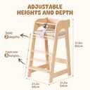 ROBUD Wooden Multifunctional High Chair