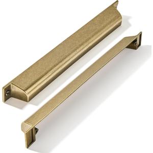 2 Pack 7 Inch Center to Center Burnished Antique Brass Cabinet Cup Pulls Vintage Drawer Pulls Kitchen Hardware Aged Bronze Channing Cup Pulls Drawer Handles Knobs 7 inch Hole Center