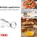 OYV Seamless Dough Whisk, 18/10 Stainless Steel Danish Dough Wisk, 9" Bread Whisk for Sourdough, Cookies, Pizza, Pastry, Dishwasher Safe Dough Hook