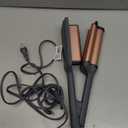 Hairitage 3 Barrel Curling Iron for Beach Waves and Curls - Ceramic Tourmaline Crimping Iron - Hair Waver for Mermaid Waves - Pink Barrel Curling Iron - Reduce Frizz + Increase Shine - All Hair Types