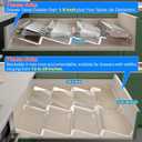 Antimbee Spice Drawer Organizer, 4 Tier- 8 Pack Kitchen Spice Rack Tray for Drawer, Expandable From 13" to 26" Acrylic Seasoning Organizer Rack Holds up 56 Spice Jars (Jars not Include)