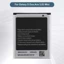 Replacement Battery EB425161LU Compatible for Samsung Galaxy S Duo,Ace 2,S3 Mini Series with Tools