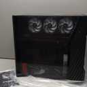 Lian Li V100 ATX Mid-Tower PC Case, 4 x 120mm ARGB PWM Fans Pre-Installed, LED RGB Strip, Display Platform with Tempered Glass, Support 420mm GPUs, 360mm Radiator, Optimized Airflow - Black (V100RX)