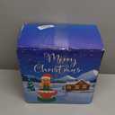 8 FT Christmas Inflatable Gingerbread Man in Hot Cocoa Mug Outdoor Decorations with 6 LED Lights Holiday Yard Decoration Christmas Blow Up Decor Large Sets for Garden Lawn Xmas Party