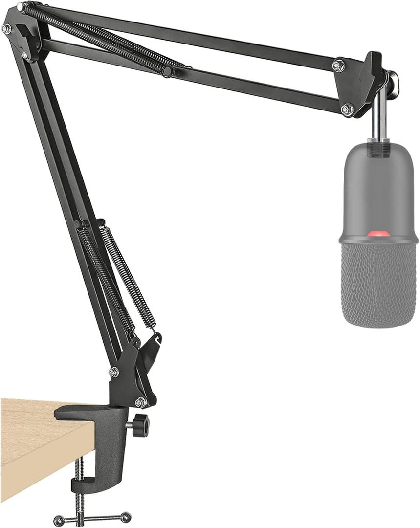 SoloCast Boom Arm Mic Stand, Adjustable Suspension Boom Scissor Arm Stand for HyperX SoloCast Gaming Microphone by SUNMON