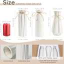 White Ceramic Vase,Modern Ceramic Vases Set of 3,White Tall Flower Vases for centerpieces,Rustic Farmhouse Boho Vase for Table Living Room Bathroom Kitchen Shelf Bedroom Office Party