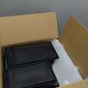 X-Large Shoe Storage Box, 15 Pack Clear Plastic Stackable Shoe Organizer for Closet, Interlocking Design Shoe Container Bins for Sneakers, Foldable Shoe Rack with Lids, Black