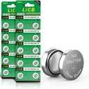 LiCB 20 Pack SR621SW 364 164 363 AG1 Battery 1.5V Button Cell Watch Batteries