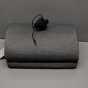 Snailax Heated Foot Rest Under Desk at Work, Ergonomic Footrest with Vibrating Massage and Adjustable Height, Foot Warmer, 3 Vibration Modes & 2 Heating Levels,Memory Foam,Office Home Gaming, Grey