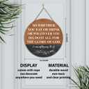 Christian Home Wall Decor, Farmhouse Christian Bible Verses Wooden Hanging Sign Decor Wall Art, Christian Religious Decoration for Home Office, Christian Gifts for Women Men, The Glory of God