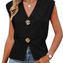 Sweaters for Women V Neck Lightweight Cropped Sweater Ribbed Knit Pullover Cute Tops Spring Summer Outfits 2026 (Medium)