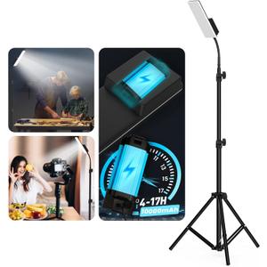 Camping Light, Telescoping Lantern Light, 10000mAh Rechargable Work Lights with Stand for Garage Mechanics Workshop Outdoor,Adjustable Metal Telescoping Tripod 6Ft