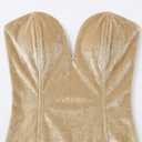 Women Strapless Velvet, Large