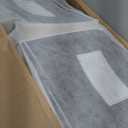 Homepop Scalloped Detail Dining Chair|Upholstered Parsons Dining Chairs |Decorative Home Furniture, Cream Textured Woven (Set of 2)