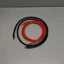 4 Gauge Battery Cable 5ft Black & Red with 5/16" Lugs, 4 AWG Battery Cable, Power Inverter Wire Set for Automotive Solar Marine Boat RV Car