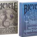 Neptunes Graveyard Bicycle Pirate Ship & Mermaid Playing Cards - Premium Quality, Ideal for Pirate Parties, Ocean-Themed Decorations & Gifts - 2-Pack Set
