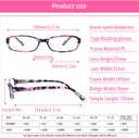 6 Pack Ladies Reading Glasses for Women Blue Light Blocking Spring Hinge Fashion Eyeglasses Readers for Women (6 Pack Mix Color-9, 3.50)