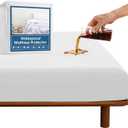 SPRINGSPIRIT Full Size Waterproof Mattress Protector, Full Mattress Cover Pad Waterproof with Deep Pocket up to 14, Bed Fitted Sheet (White)