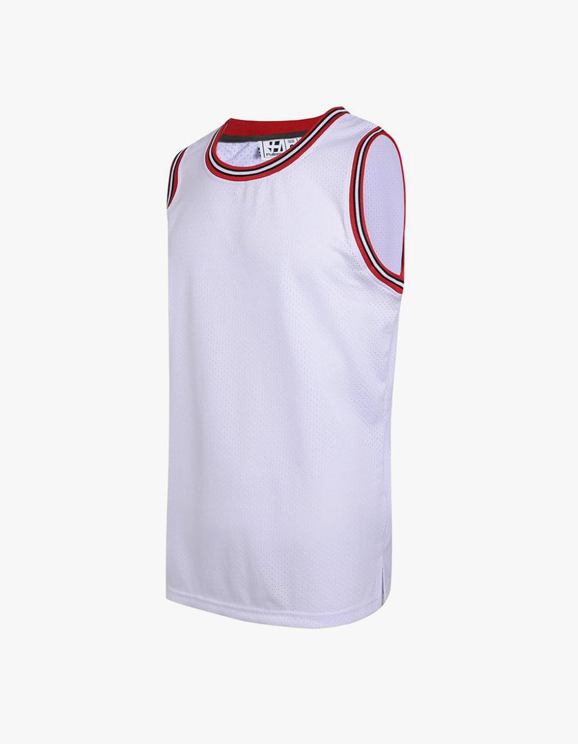 Pullonsy Men's Mesh Athletic Basketball Jersey V-Neck Hip Hop Sports Shirts Fans Tank Top XL