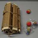 40in Cat Climbing Ladder & Bridge - Multi-Functional DIY Cat Wall Furniture with Sisal Rope for Indoor/Outdoor Cats, Parrots, and Small Pets (Wood Tone, L-40in)