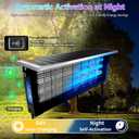 Powerful Large Solar Bug Zapper Outdoor for 4000 sq.ft, Rechargeable Mosquito Zapper with High Powered, Waterproof Solar Bug Zapper for Patio Garden, Backyard, RV, Camping with 18W Solar Panel
