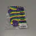 Striped Thigh High Socks, Halloween Witch Stockings Costume Accessories for Women, Over Knee High Socks Leg Warmers (Yellow/Green/Purple)