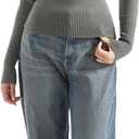 SUUKSESS Women Off Shoulder Sweaters Long Sleeve Ribbed Knit Going Out Fall Tops Blouse (Small, Hemp Gray)