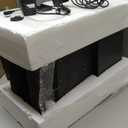 MSEONWXI Curved Outdoor Waterfall Fountain, 36.2" Elegant Outdoor Water Fountain with LED Lights for Patio, Garden, Backyard, Modern Large Relaxing Water Feature (24382)