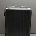 LUGGEX Carry On Luggage with Spinner Wheels, 20 Inch Aluminum Frame Zipperless Polycarbonate Hard Shell Suitcase, Charcoal Metallic