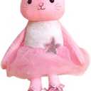 Plush Ballerina Dolls Kitten Cat Stuffed Animals Toys Ballet Dance Recital Gifts for Girls 15.5 Inches (Pink)